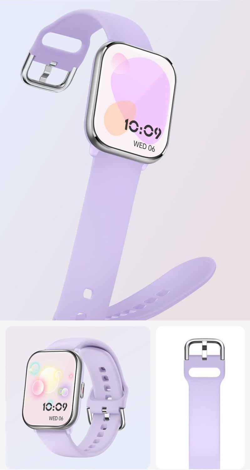 Smartwatch Hagen HB44 – fioletowy, silikonowy, dotykowy, zdrowie i sport, IP67 (2).jpg